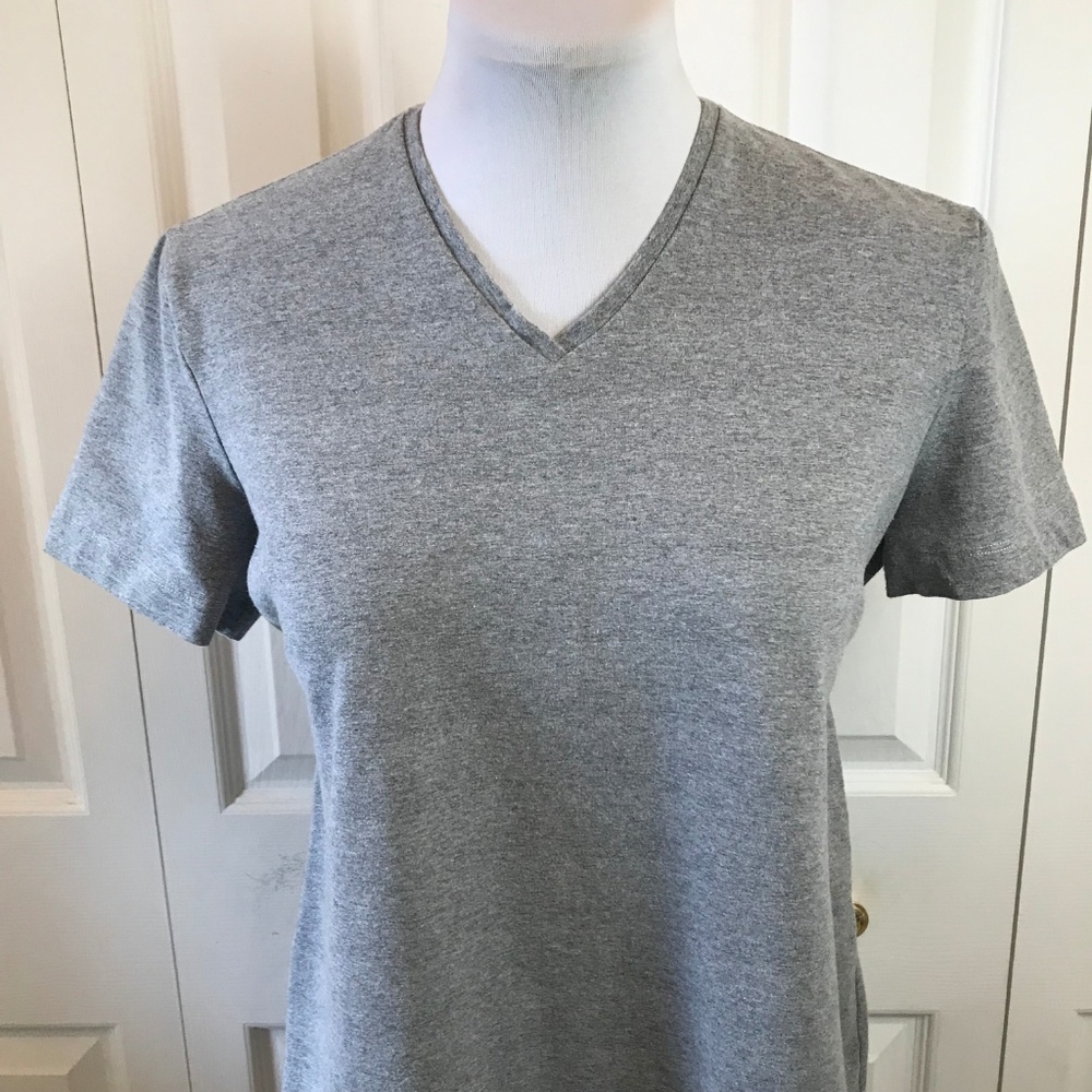 Motherhood Gray V-Neck Maternity Dress Back Tie S - Picture 2 of 6